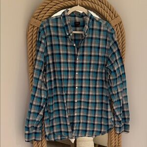 Men’s J. Crew Checkered Button-Down